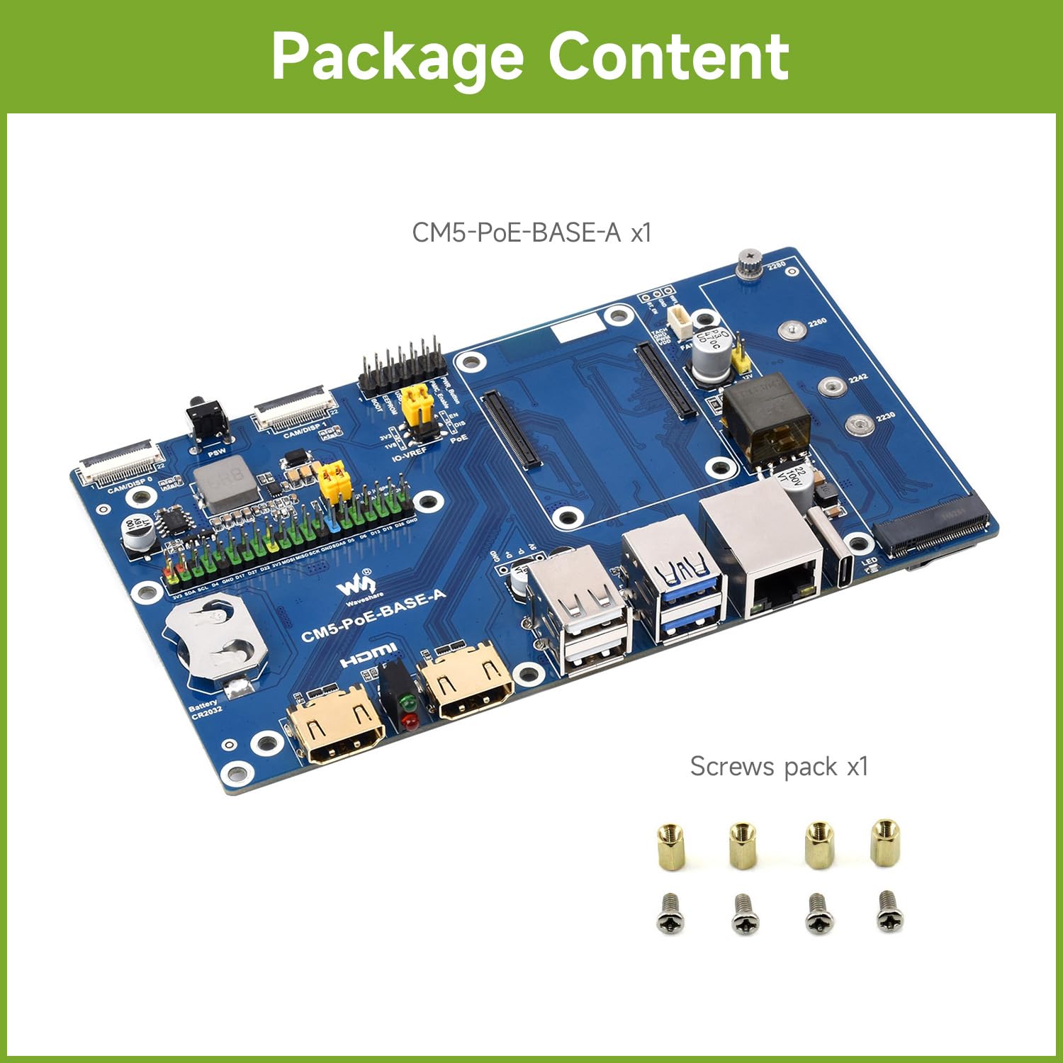 Amazon.com: Waveshare Compute Module 5 IO Board, Compatible with